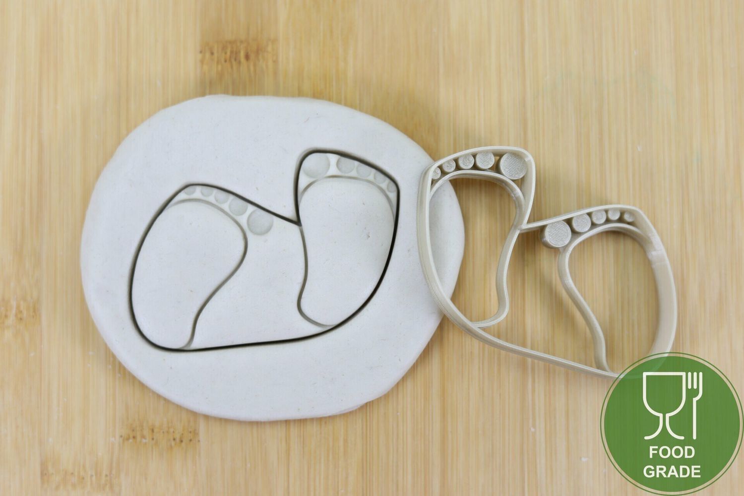 Keksstempel/Ausstechform baby Fußabdruck ca.8cm