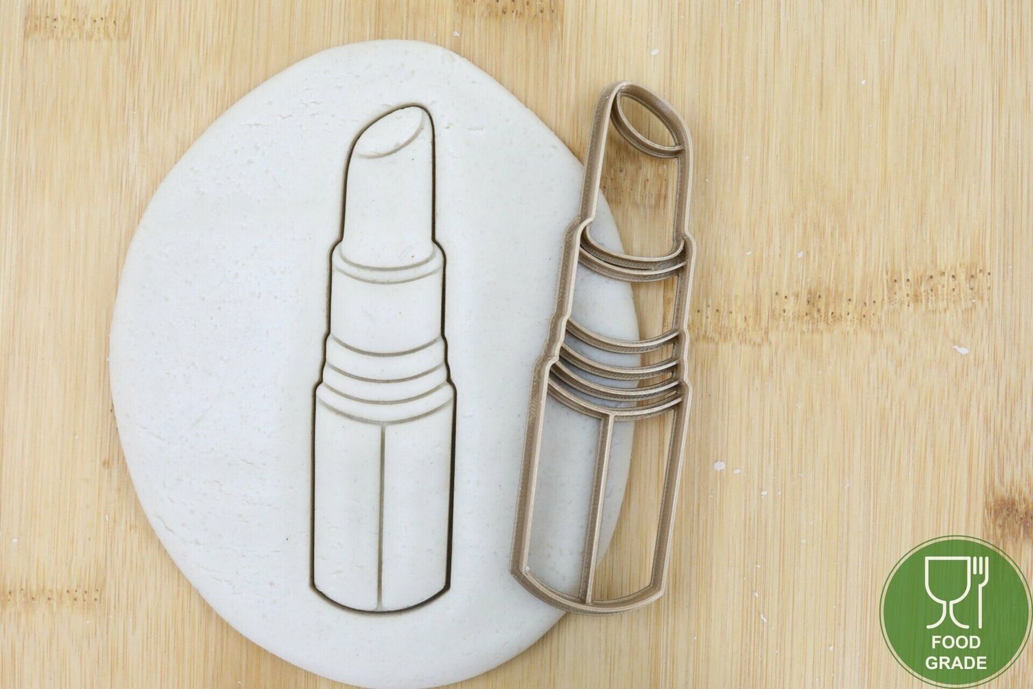 Kosmetik Lippenstift Keksstempel/Ausstechform ca.8cm