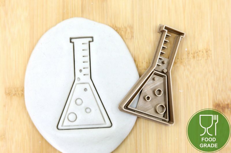 Labor/Chemie Erlenmeyer Keksausstecher Plätzchen und Fondant ca.8cm