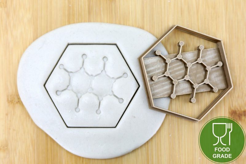 Labor/Chemie Molekül Keksausstecher Plätzchen und Fondant ca.8cm Labor/Chemie Molekül Keksausstecher Plätzchen und Fondant ca.8cm