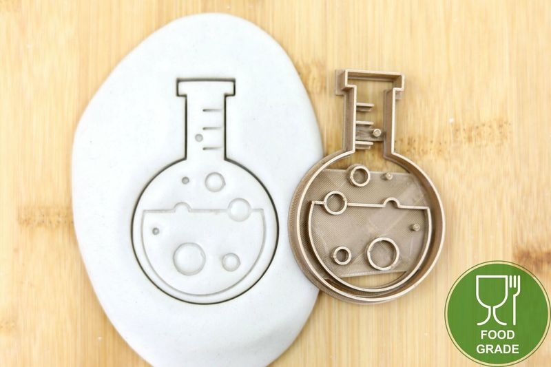Labor/Chemie Stehkolben Keksausstecher Plätzchen und Fondant ca.8cm Labor/Chemie Stehkolben Keksausstecher Plätzchen und Fondant ca.8cm