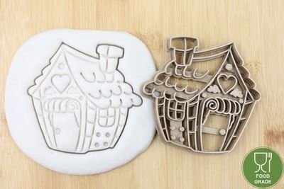 Lebkuchenhaus Keksstempel/Ausstechform Weihnachten ca.8cm Lebkuchenhaus Keksstempel/Ausstechform Weihnachten ca.8cm