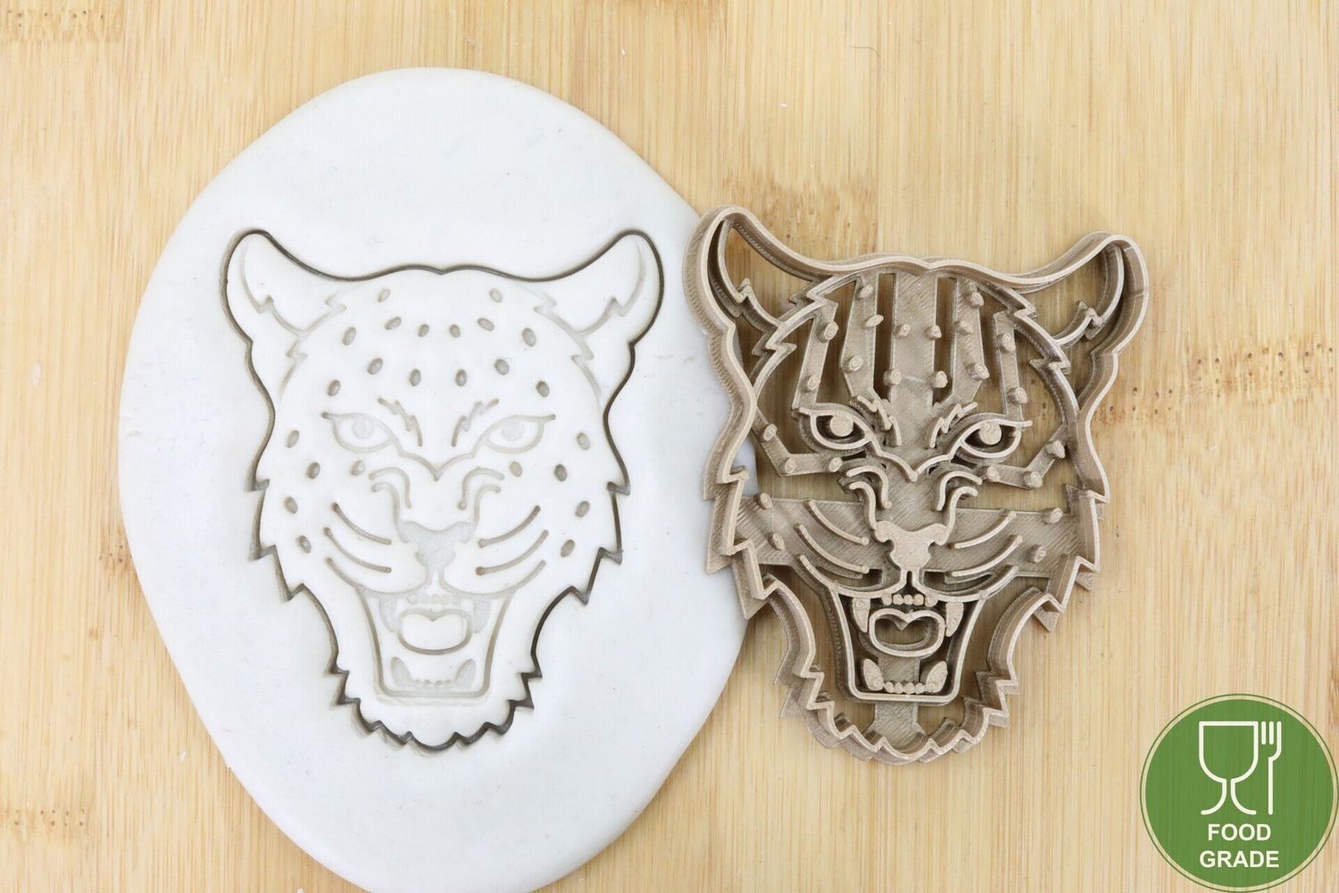 Leopard Plätzchen Ausstechform Keksausstecher Fondant ca.8cm