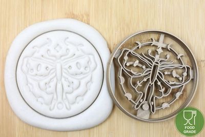 Luna Moth butterfly Plätzchen Ausstechform Keksausstecher Fondant ca.8cm Luna Moth butterfly Plätzchen Ausstechform Keksausstecher Fondant ca.8cm