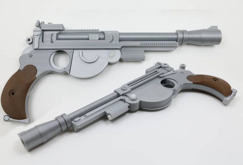 Mandalorian Sidearm modified Bergmann 1894 model kit Mandalorian Sidearm modified Bergmann 1894 model kit