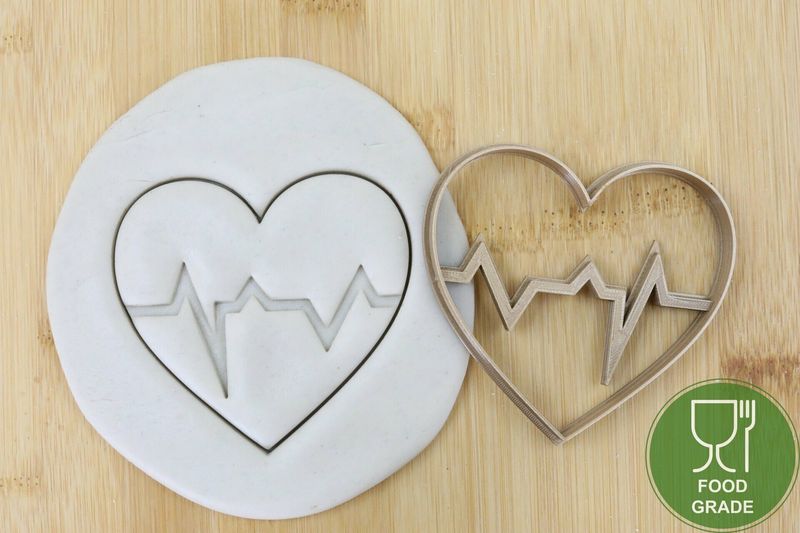 Medizin Arzt EKG Keksausstecher Plätzchen und Fondant ca.8cm Medizin Arzt EKG Keksausstecher Plätzchen und Fondant ca.8cm