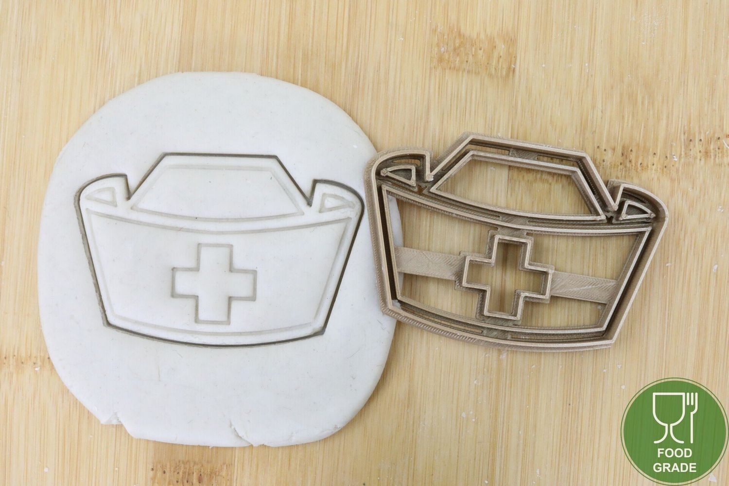 Medizin Arzt Krankenschwester Haube Keksausstecher Plätzchen und Fondant ca.8cm