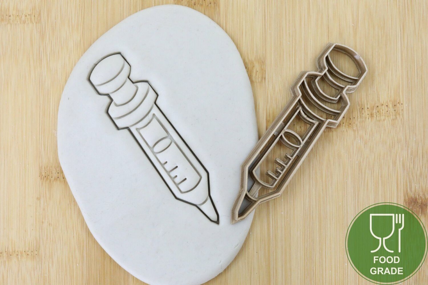 Medizin Arzt Spritze Keksausstecher Plätzchen und Fondant ca.8cm