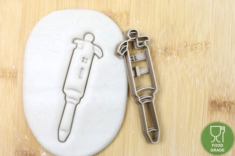 Micropipette Keksausstecher Plätzchen und Fondant ca.8cm Micropipette Keksausstecher Plätzchen und Fondant ca.8cm