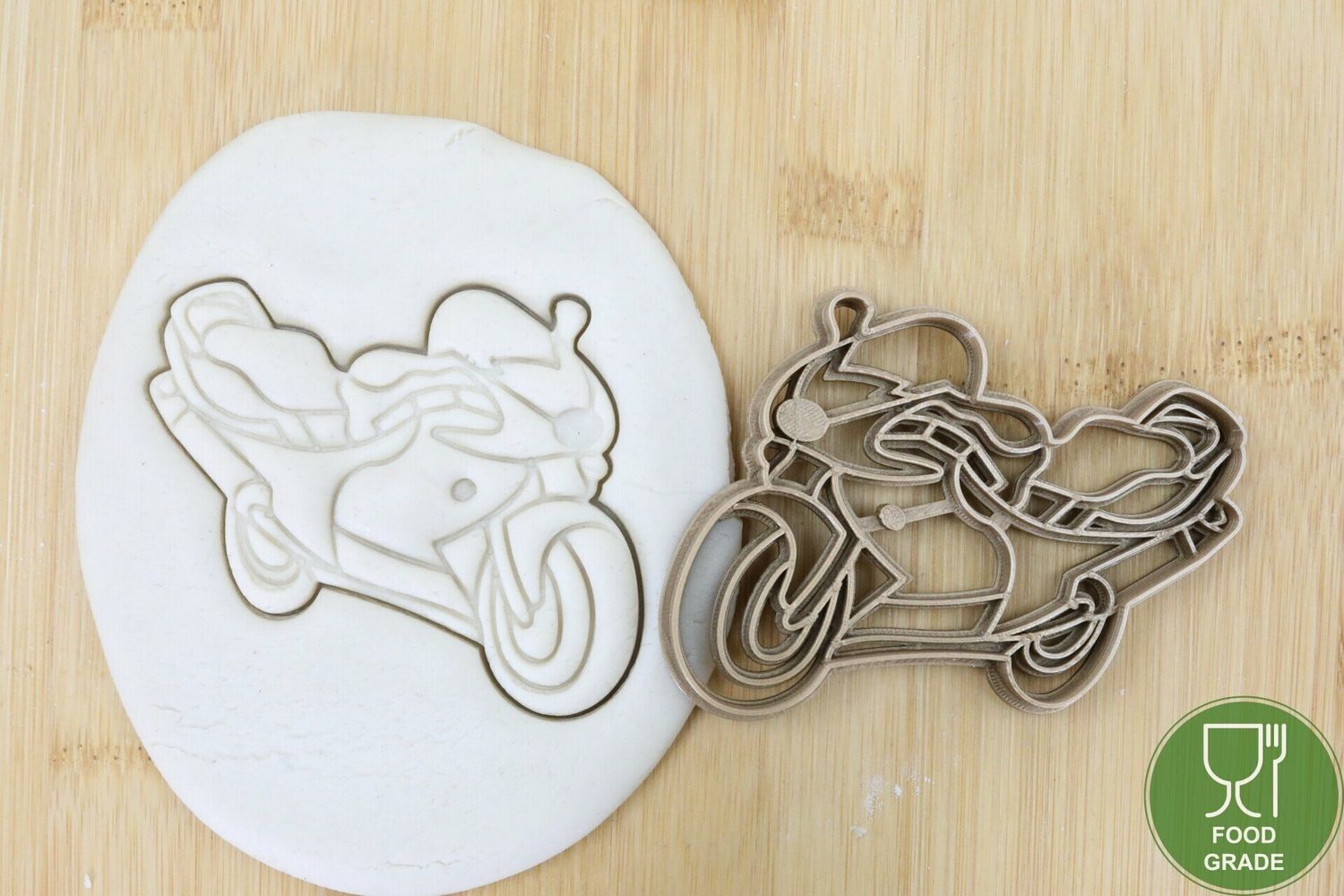 Motorrad Keksstempel/Ausstechform ca.8cm