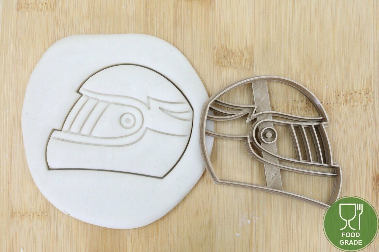 Motorradhelm Keksstempel/Ausstechform ca.8cm