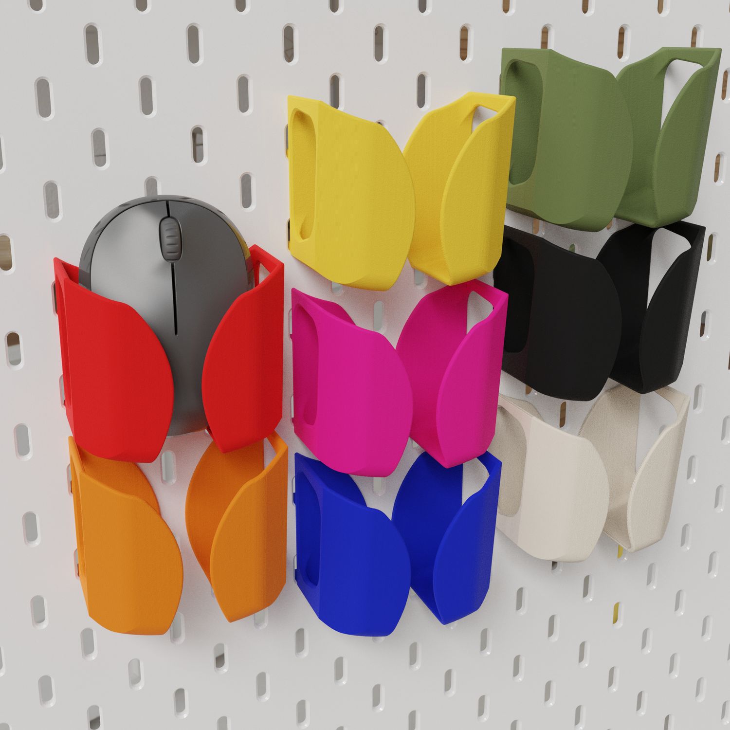 Maus Halter kompatibel mit der Ikea Lochplatte