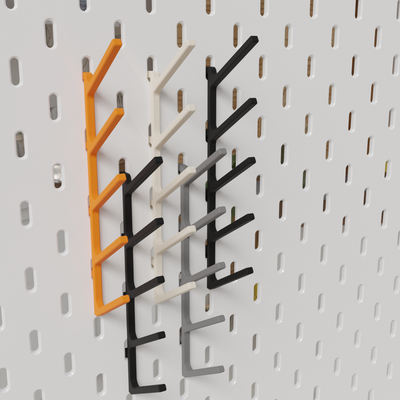 Multihook for skadis for one slot for Ikea pegboards Multihook for skadis for one slot for Ikea pegboards