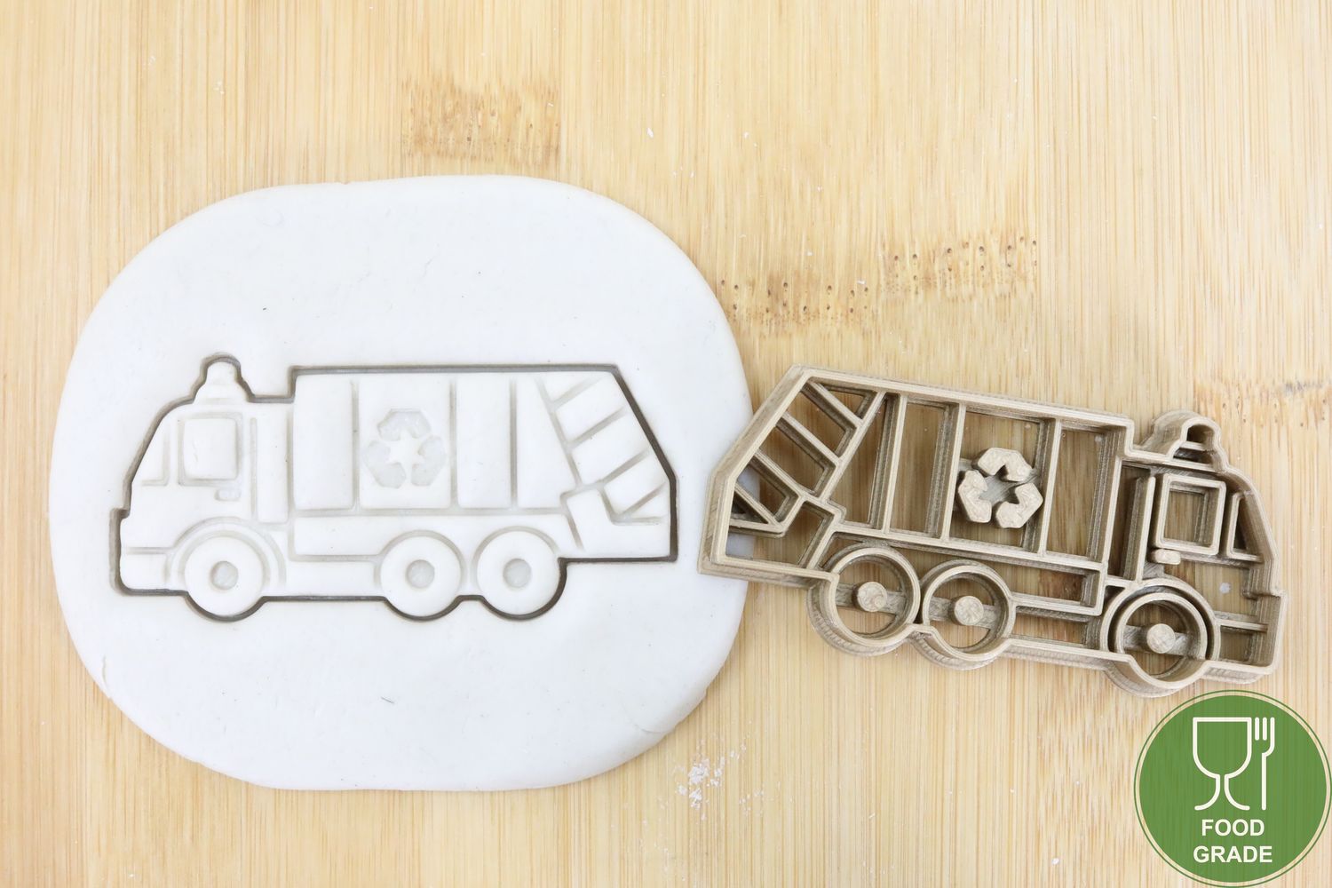 Müllwagen Keksstempel/Ausstechform ca.8cm