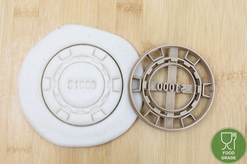 Münze 1000 Plätzchen Ausstechform Keksausstecher Fondant ca.8cm Münze 1000 Plätzchen Ausstechform Keksausstecher Fondant ca.8cm