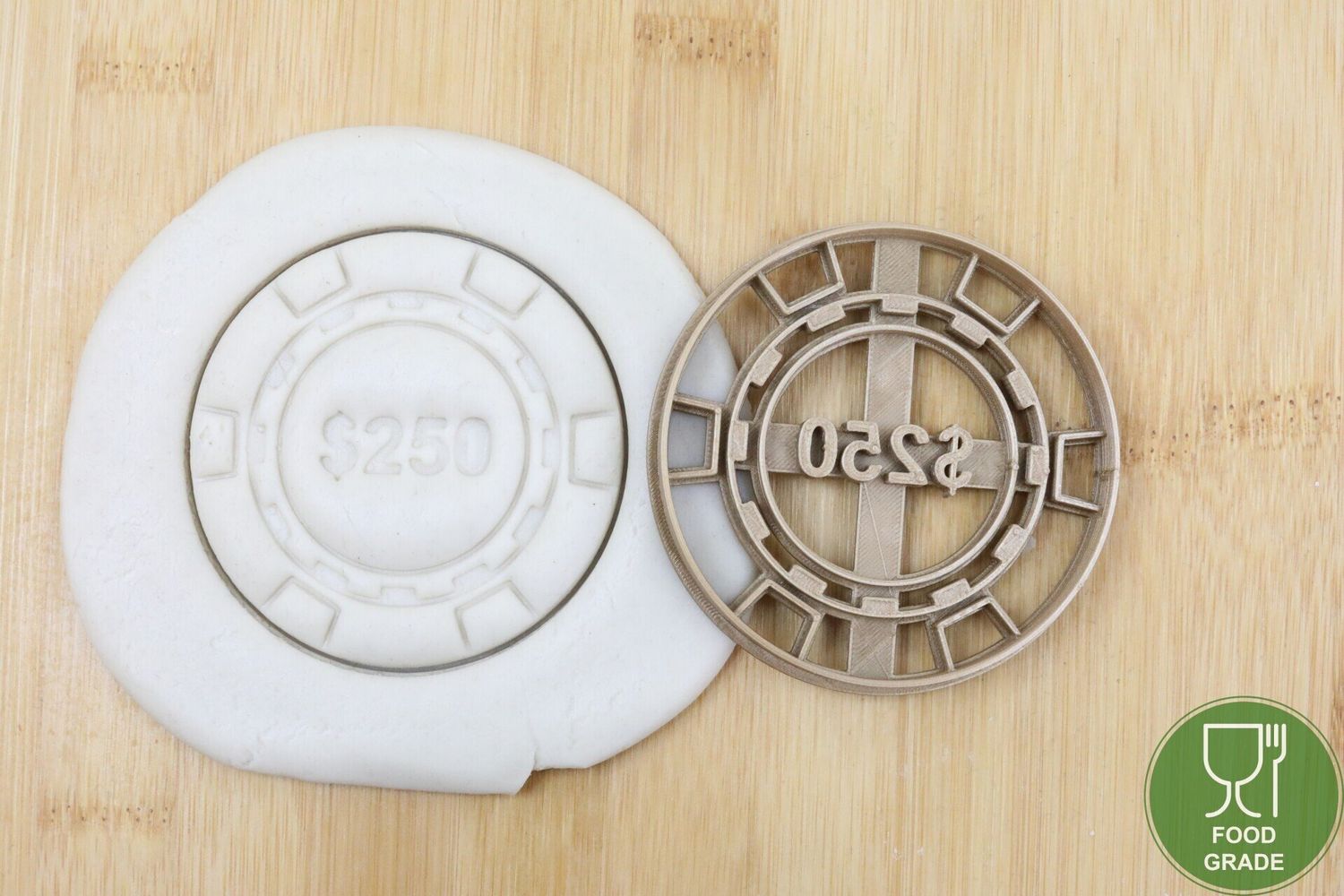 Münze 250 Plätzchen Ausstechform Keksausstecher Fondant ca.8cm