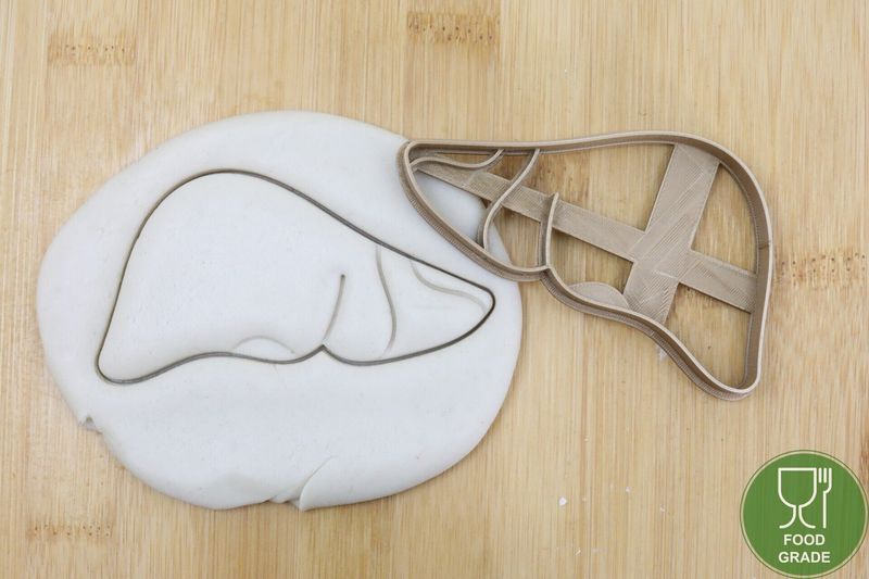Organ Leber Keksausstecher Plätzchen und Fondant ca.8cm Organ Leber Keksausstecher Plätzchen und Fondant ca.8cm