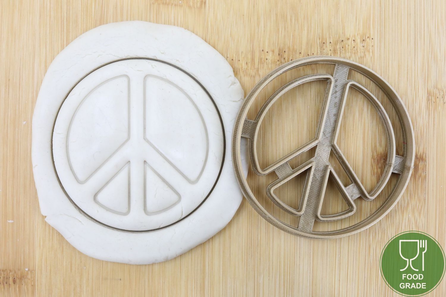 Peace Logo Keksstempel/Ausstechform ca.8cm