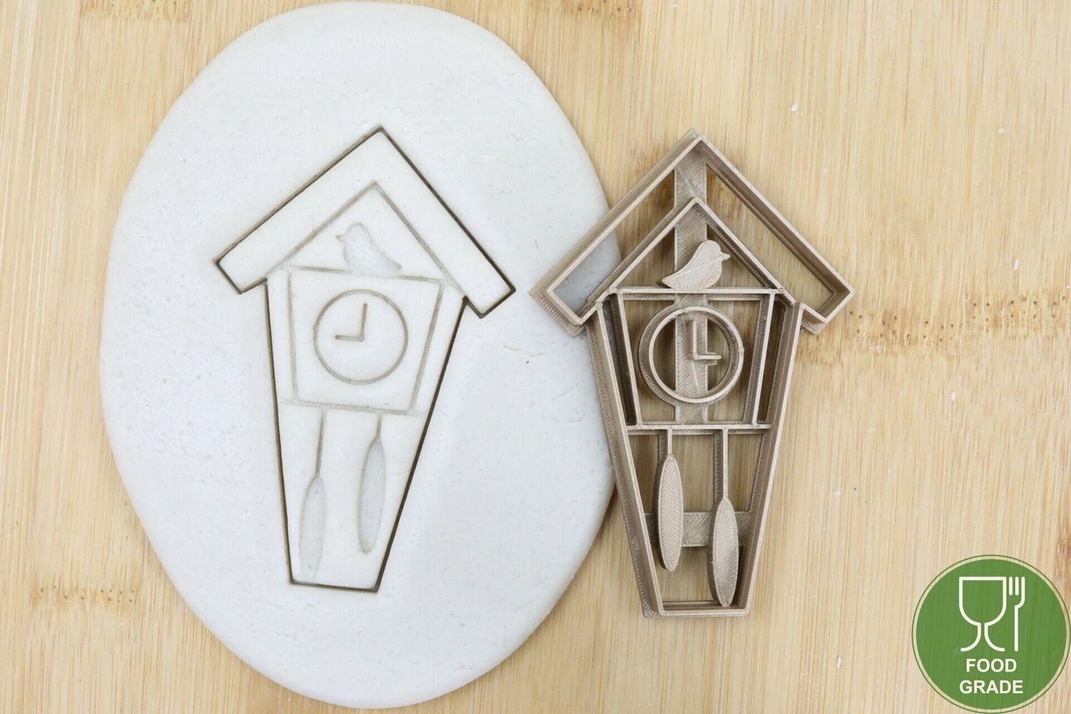 Pendeluhr Plätzchen Ausstechform Keksausstecher Fondant ca.8cm