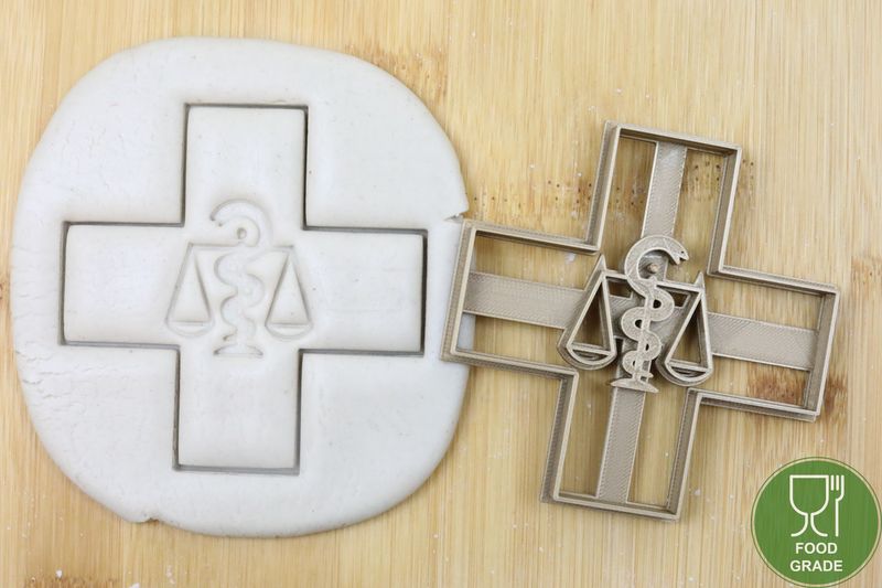 Pharmacy symbol Keksausstecher Plätzchen und Fondant ca.8cm Pharmacy symbol Keksausstecher Plätzchen und Fondant ca.8cm
