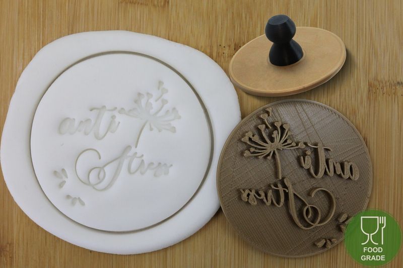 Prägestempel 'Anti-Stress' 5/7cm für Kekse/Fondant/Knete mit praktischem Griff Prägestempel 'Anti-Stress' 5/7cm für Kekse/Fondant/Knete mit praktischem Griff