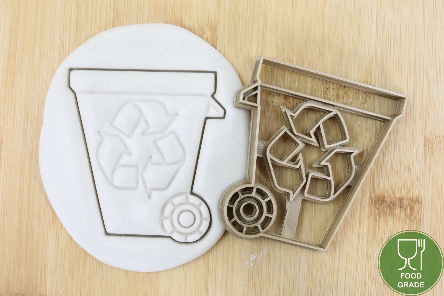 Recycling Keksstempel/Ausstechform ca.8cm