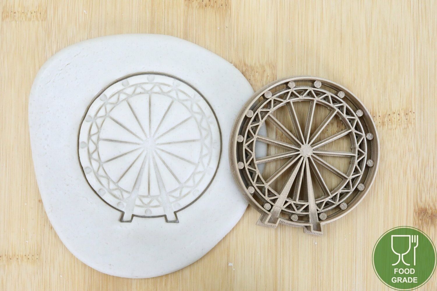Riesenrad Plätzchen Ausstechform Keksausstecher Fondant ca.8cm