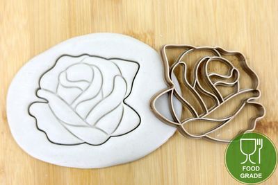 Rose Keksausstecher Plätzchen und Fondant ca.8cm Rose Keksausstecher Plätzchen und Fondant ca.8cm