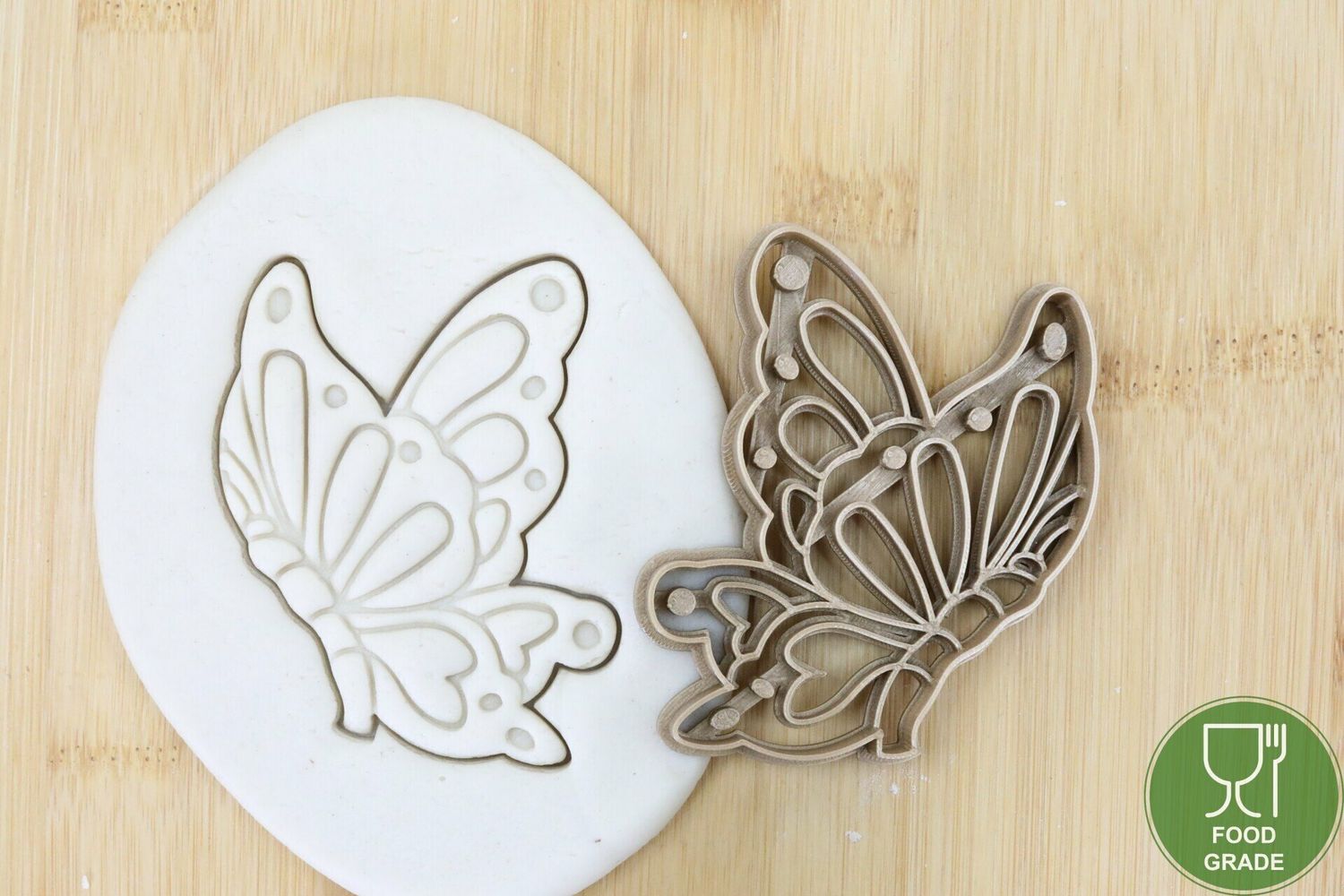 Schmetterlinge fliegt Keksstempel/Ausstechform ca.8cm