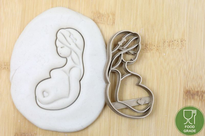 Schwangerschaft Keksausstecher Plätzchen und Fondant ca.8cm Schwangerschaft Keksausstecher Plätzchen und Fondant ca.8cm