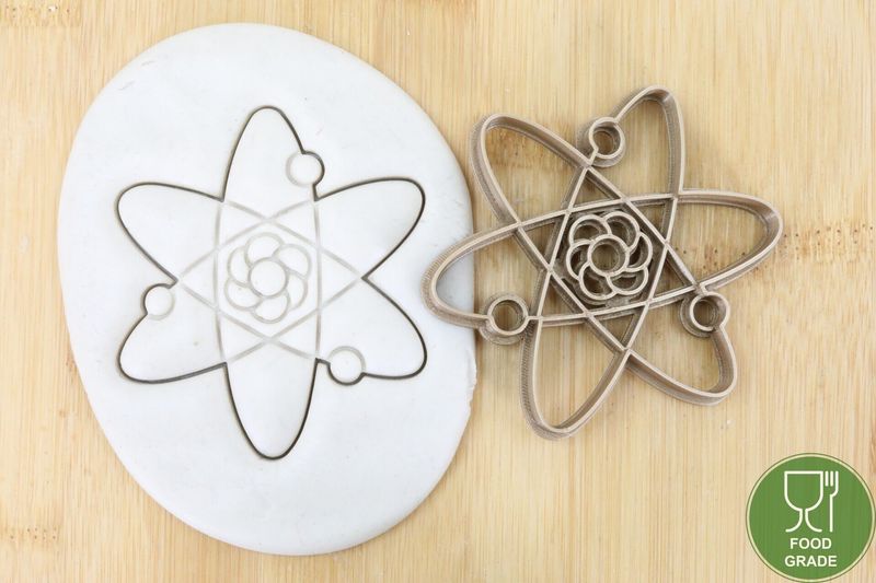 Symbol Atom Keksausstecher Plätzchen und Fondant ca.8cm Symbol Atom Keksausstecher Plätzchen und Fondant ca.8cm