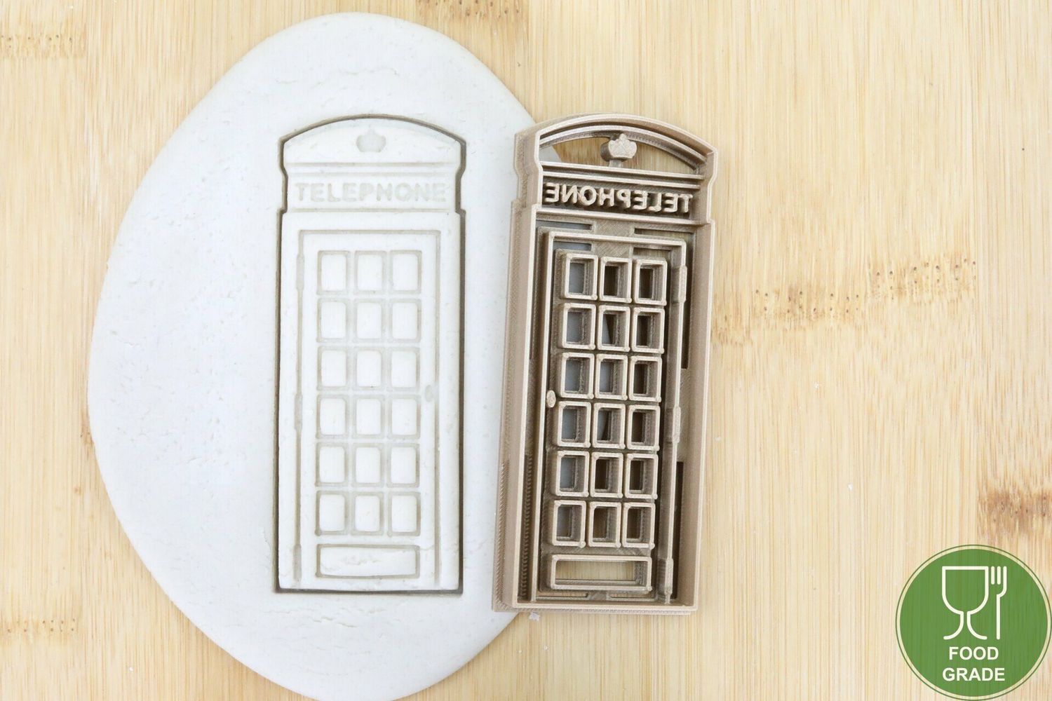 Telefonzelle Plätzchen Ausstechform Keksausstecher Fondant ca.8cm