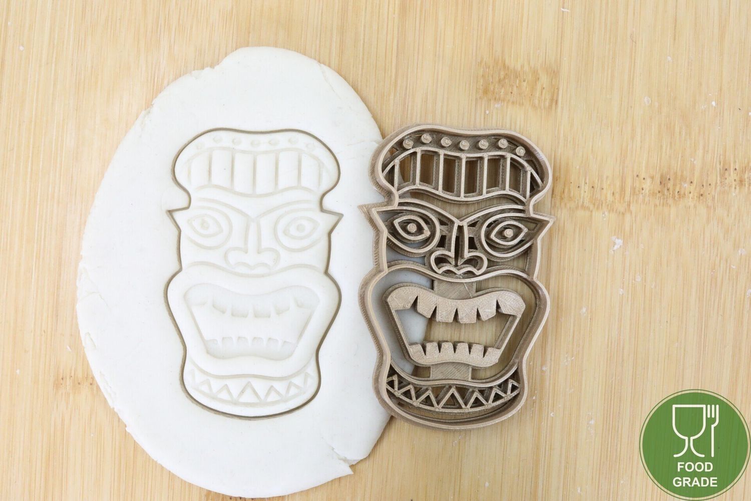 Tiki Mask 3 Plätzchen Ausstechform Keksausstecher Fondant ca.8cm