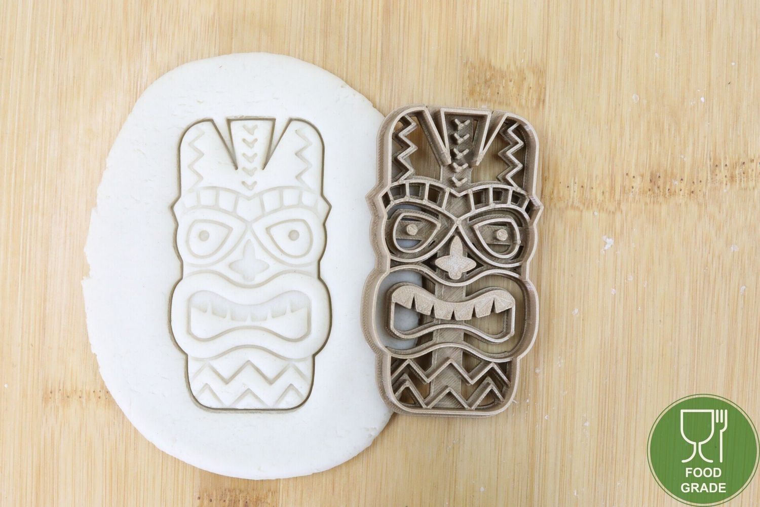 Tiki Mask 4 Plätzchen Ausstechform Keksausstecher Fondant ca.8cm