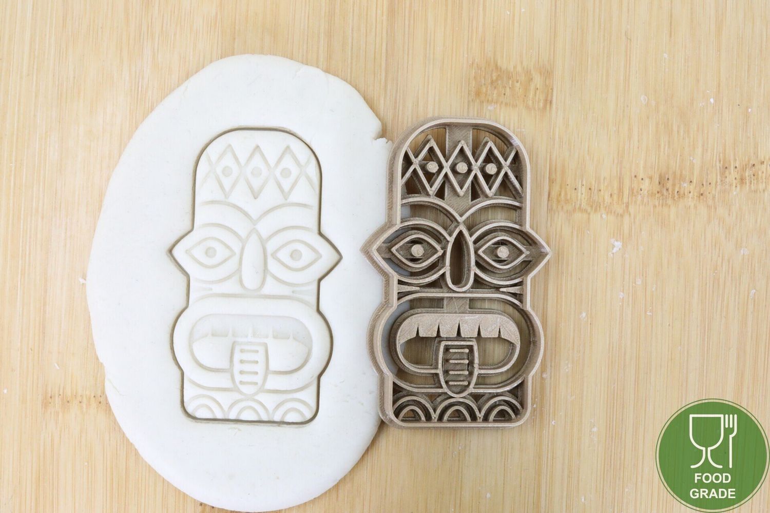 Tiki Mask 5 Plätzchen Ausstechform Keksausstecher Fondant ca.8cm