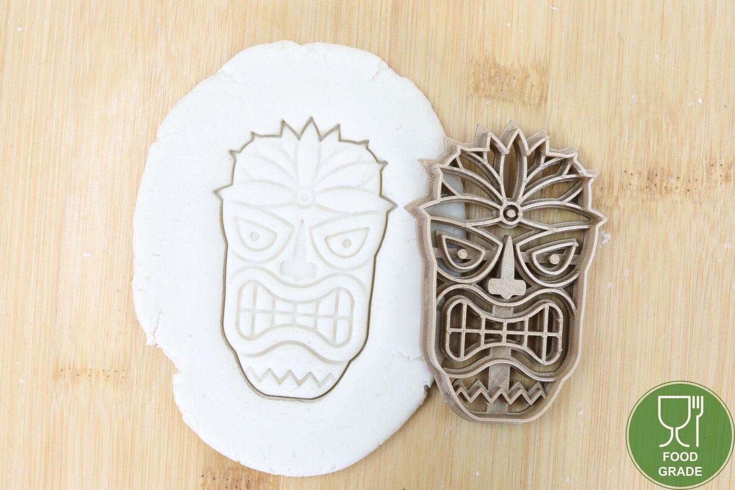 Tiki Mask 8 Plätzchen Ausstechform Keksausstecher Fondant ca.8cm