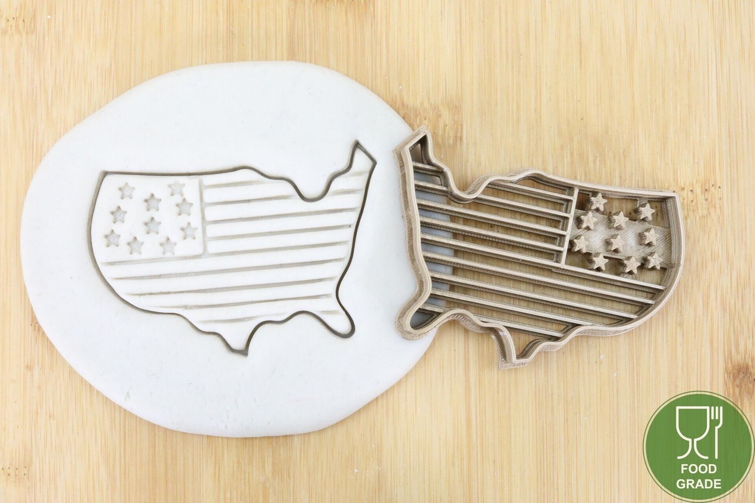 USA Flag Plätzchen Ausstechform Keksausstecher Fondant ca.8cm