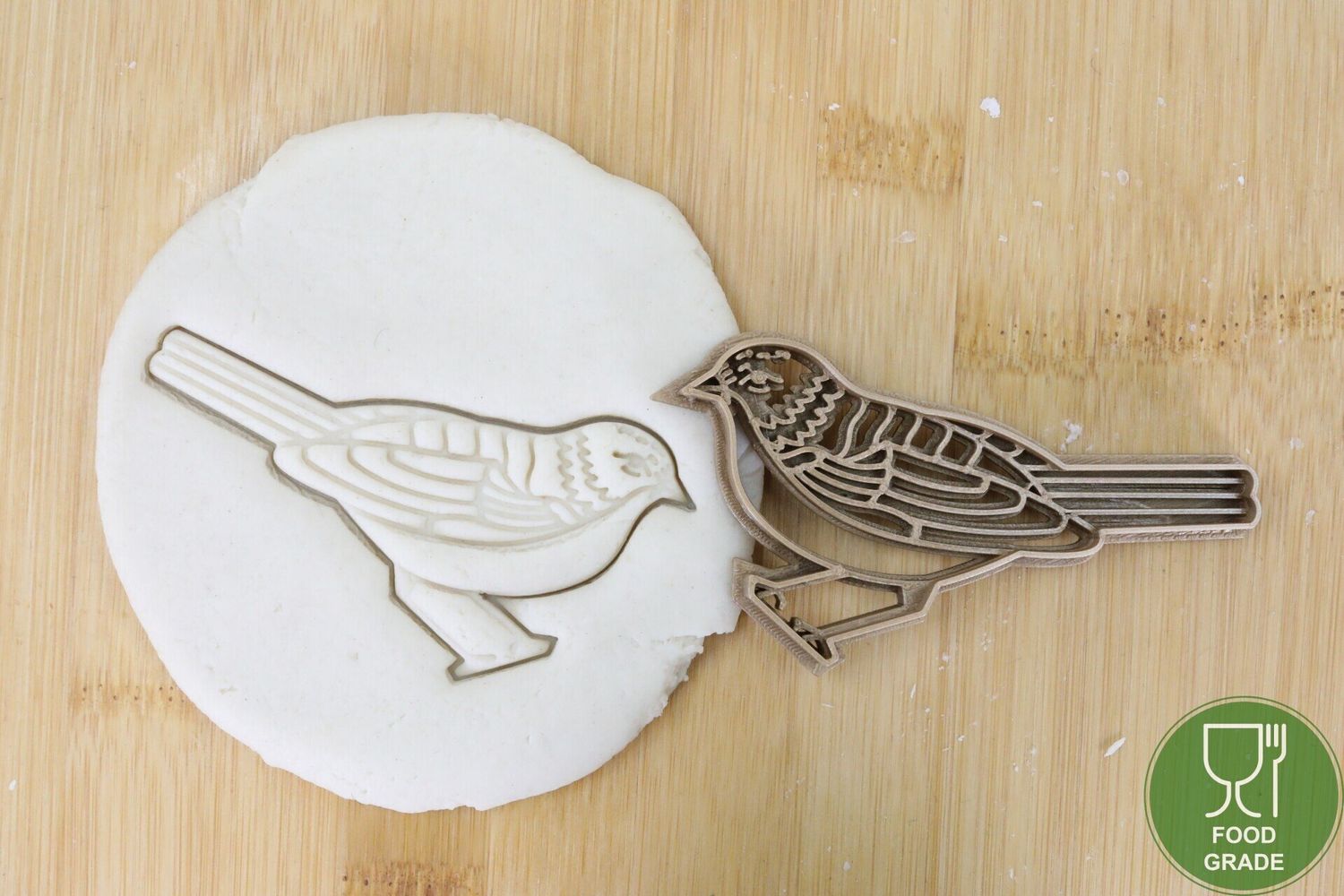 Vogel steht	Plätzchen Ausstechform Keksausstecher Fondant ca.8cm