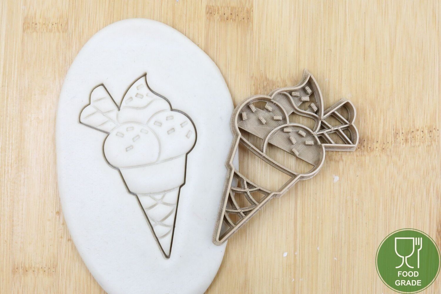 Waffelhörnchen Keksstempel/Ausstechform ca.8cm