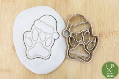 Weihnachten Wolf Paw mit Mütze Keksstempel/Ausstechform Weihnachten ca.8cm Weihnachten Wolf Paw mit Mütze Keksstempel/Ausstechform Weihnachten ca.8cm