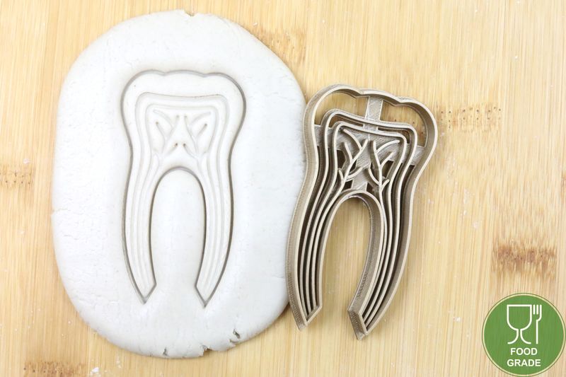 Zahnaufbau Keksausstecher Plätzchen und Fondant ca.8cm Zahnaufbau Keksausstecher Plätzchen und Fondant ca.8cm