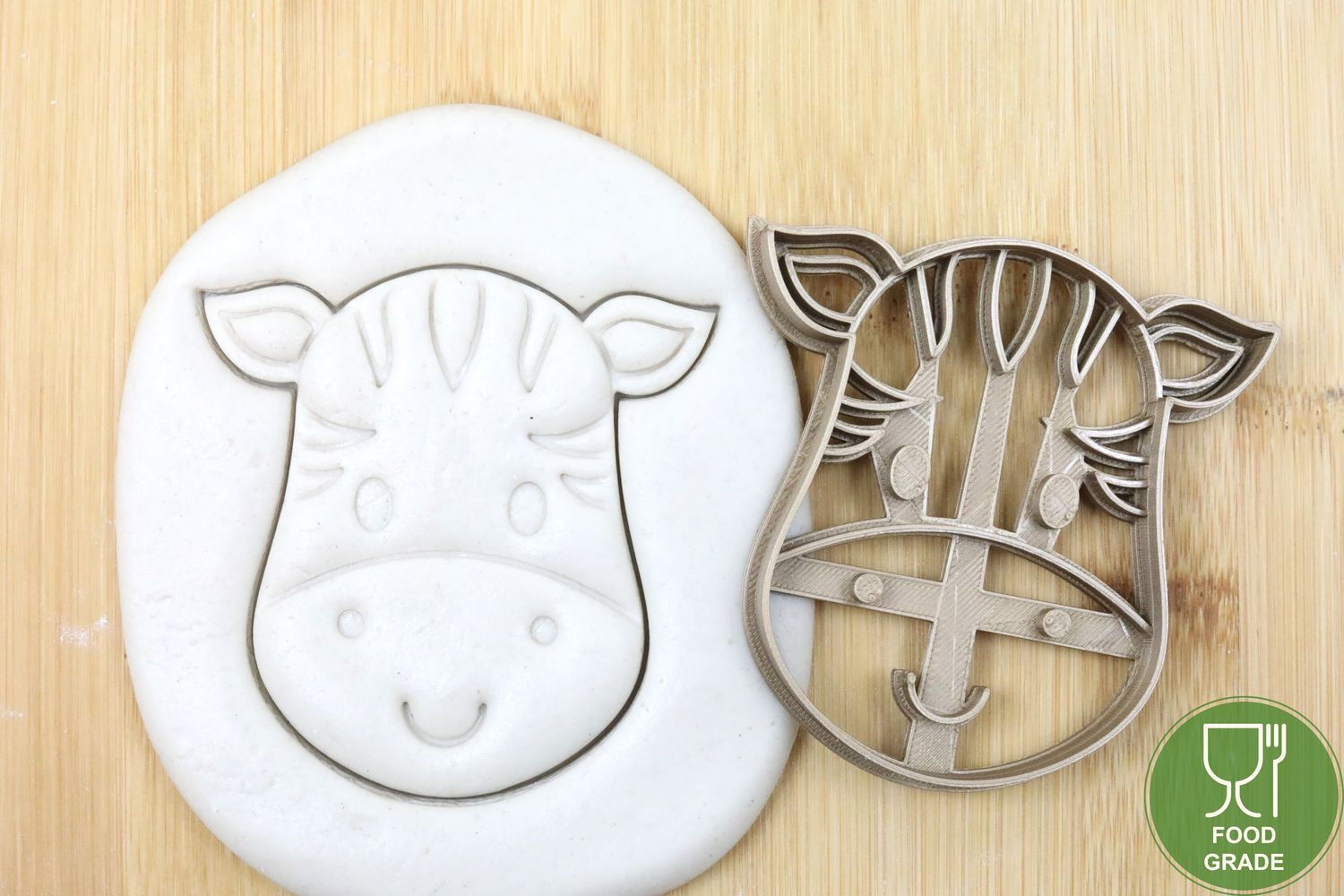Zebra Kopf Plätzchen Ausstechform Keksausstecher Fondant ca.8cm