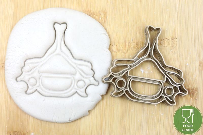 cervical vertebra Keksausstecher Plätzchen und Fondant ca.8cm cervical vertebra Keksausstecher Plätzchen und Fondant ca.8cm