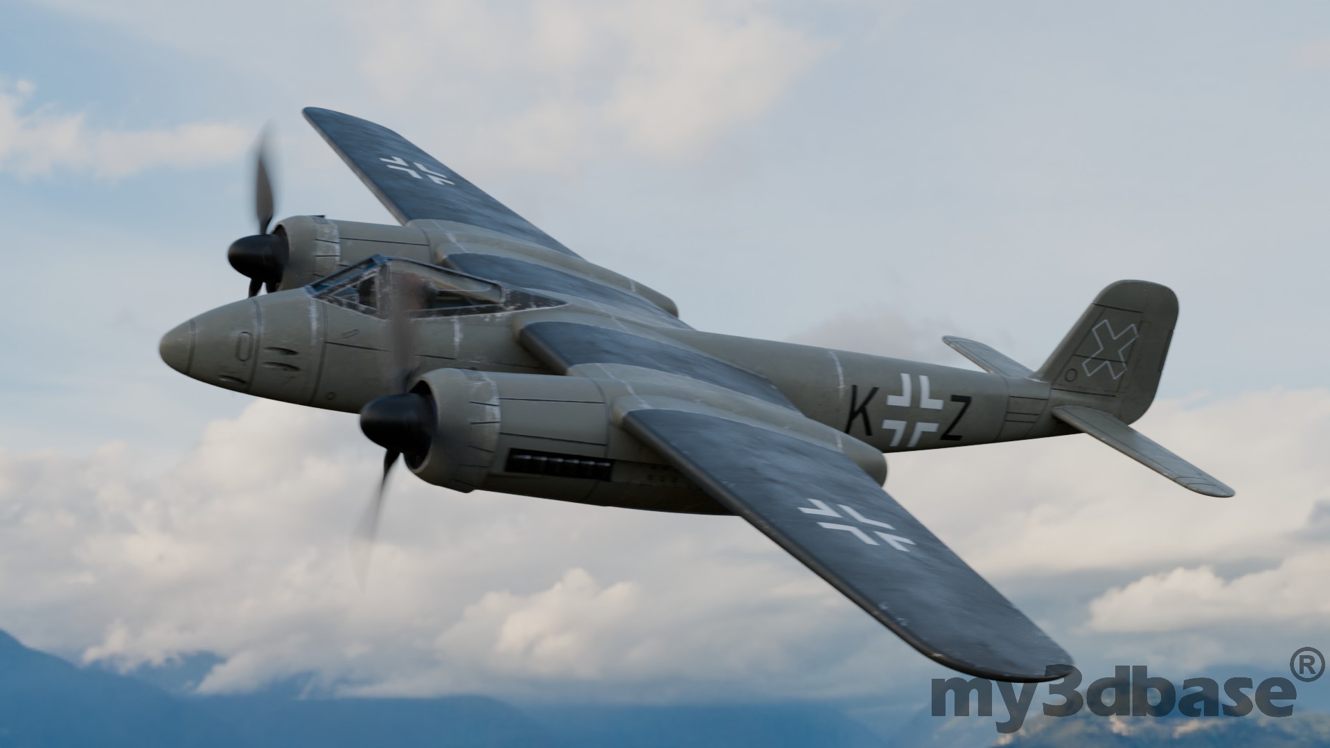 Focke Wulf Ta 254 A-2  1:48 oder 1:72 Bausatz - model kit 3d printed