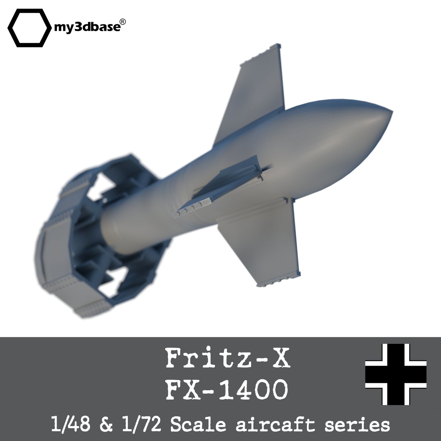Fritz-X/ FX 1400  1:48 oder 1:72 Bausatz - model kit 3d printed