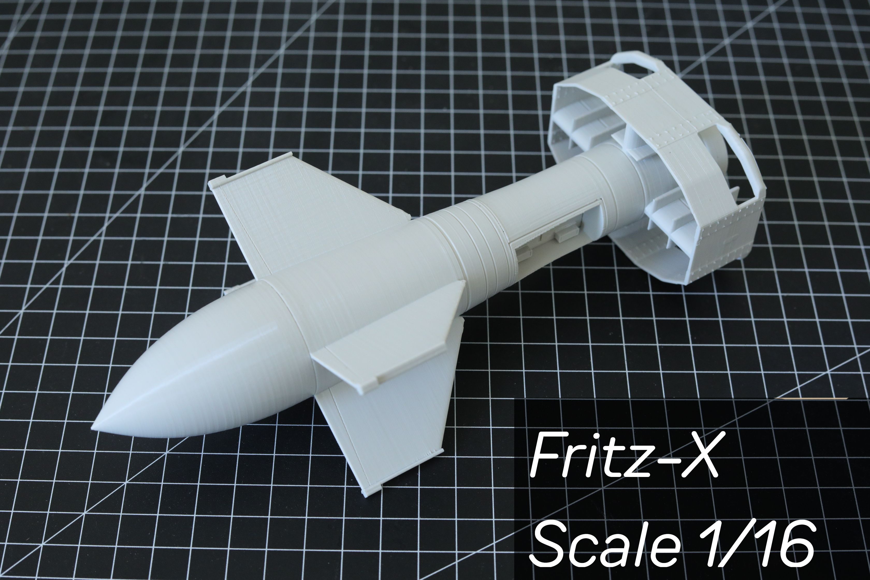 Fritz-X/ FX 1400  1:16 Bausatz - model kit 3d printed