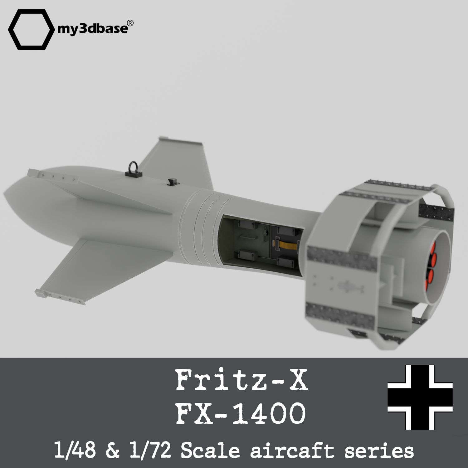 Fritz-X/ FX 1400  1:16 Bausatz - model kit 3d printed