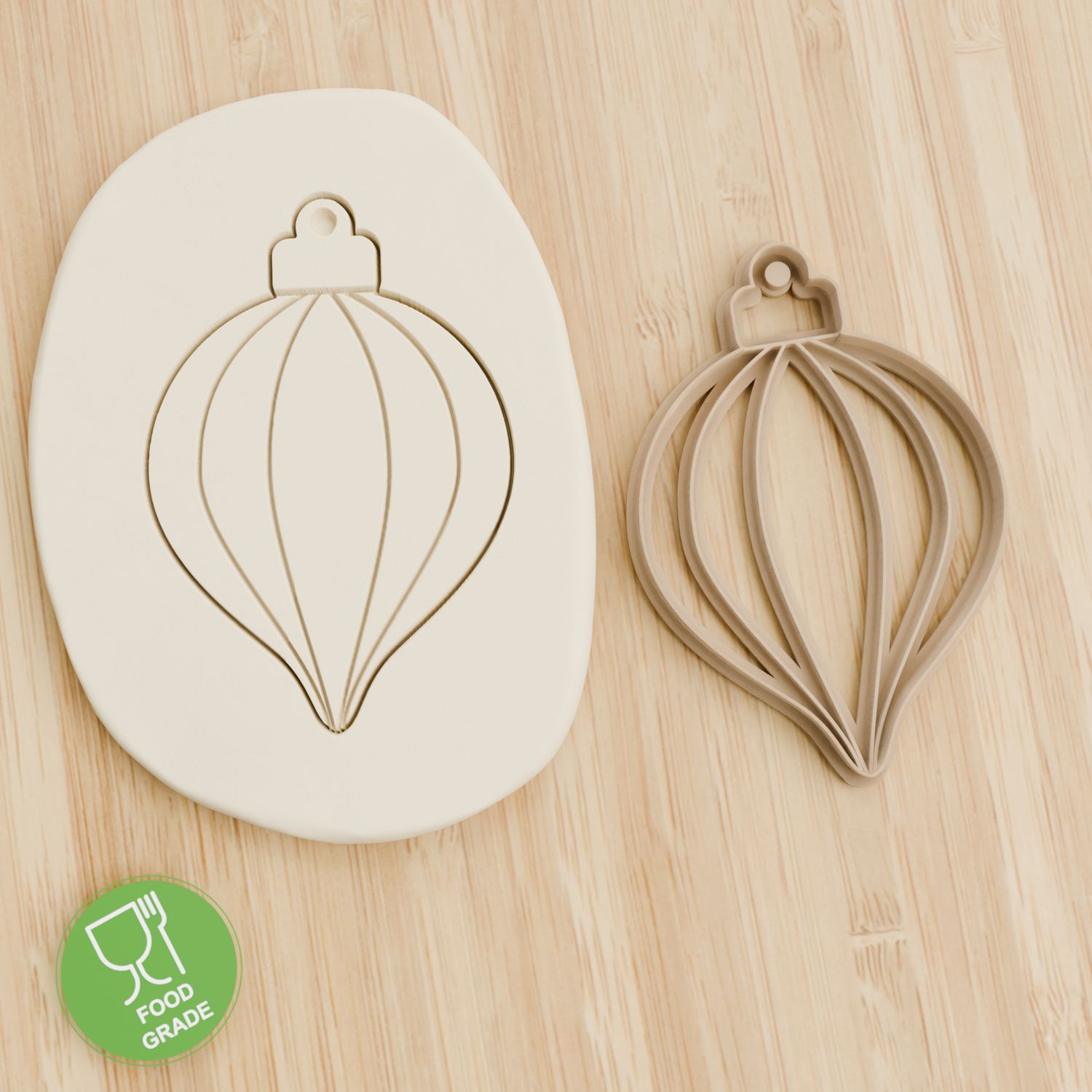 Weihnachtskugel  Waterdrop Keksstempel/Ausstechform Weihnachten ca.8cm Weihnachtskugel  Waterdrop Keksstempel/Ausstechform Weihnachten ca.8cm