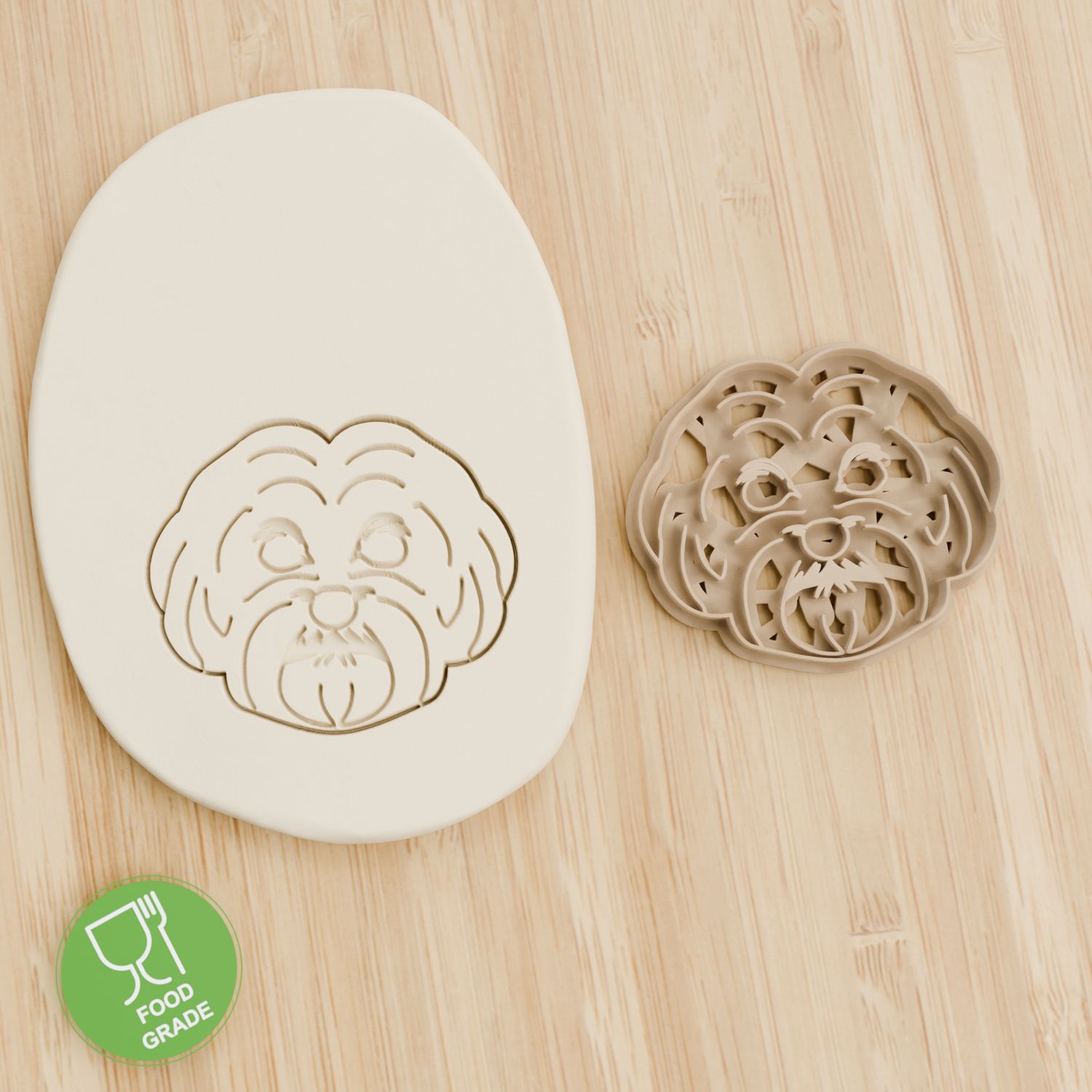 Hund Keksstempel/Ausstechform Malteser ca.8cm