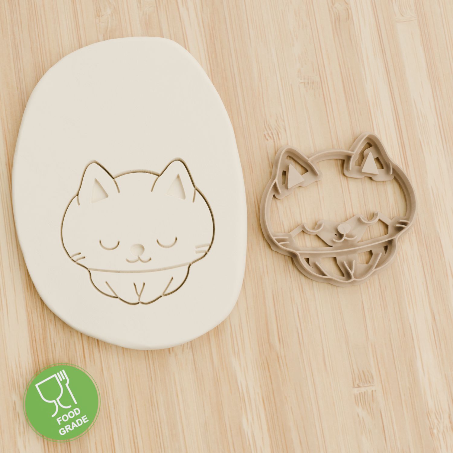 Keksstempel/Ausstechform Katze Meditation ca.8cm Keksstempel/Ausstechform Katze Meditation ca.8cm